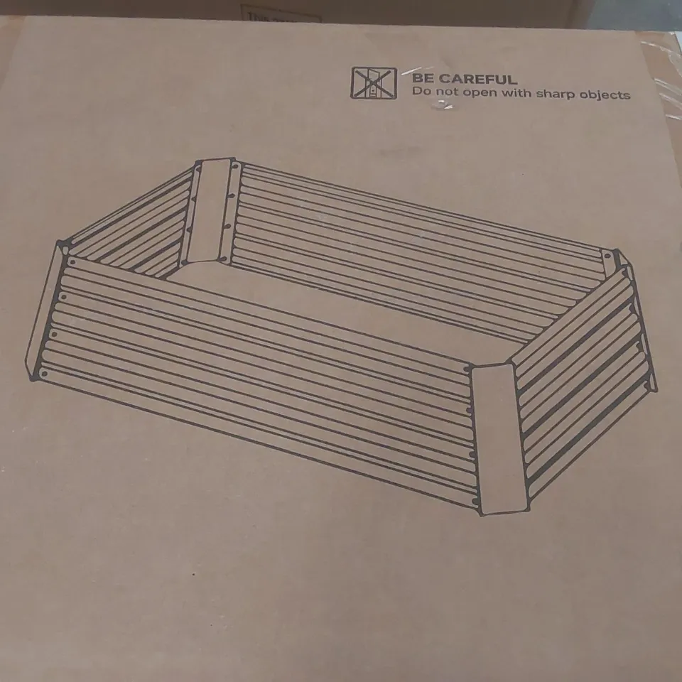 BOXED BREEINS GARDEN RAISED BED - BROWN