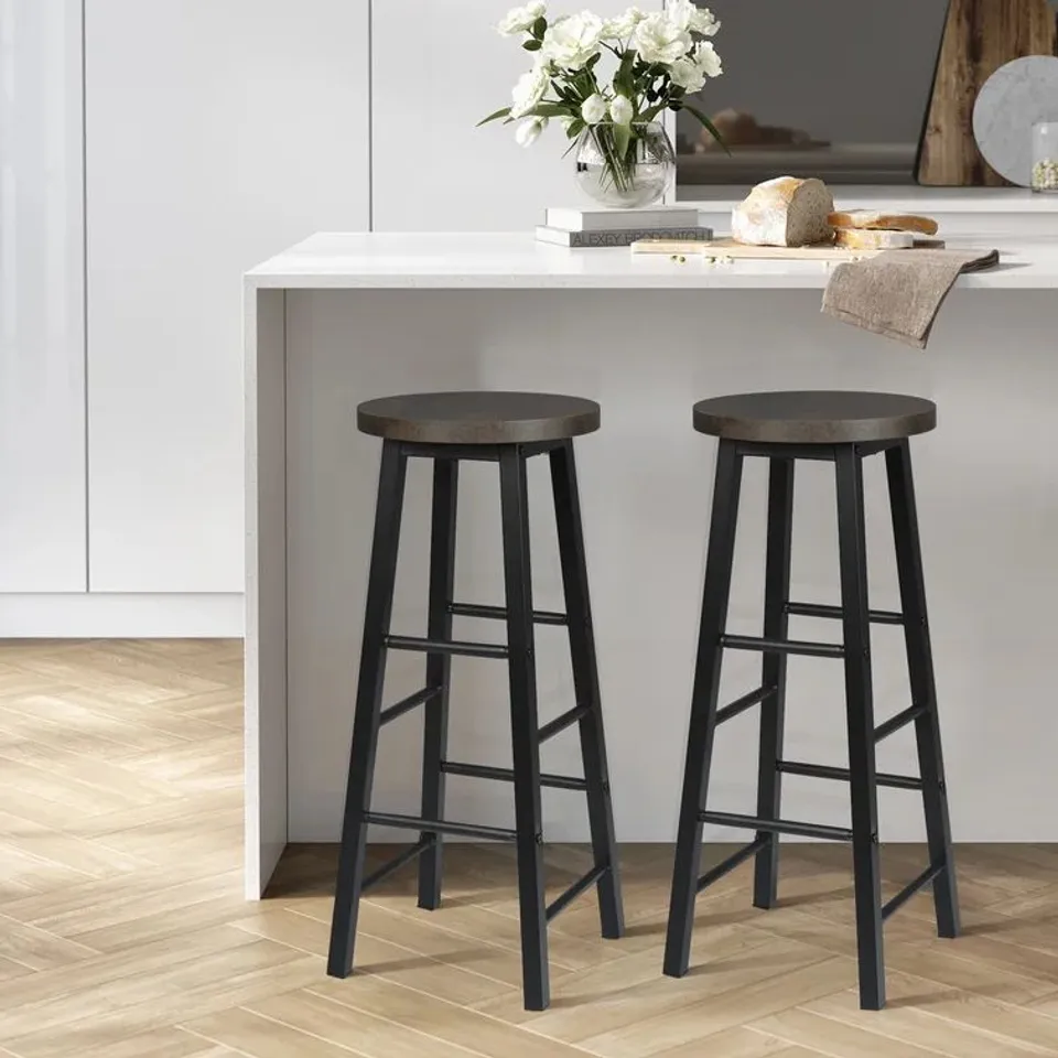BOXED HAYDENVILLE 71CM STOOL - SET OF 2 (1 BOX)