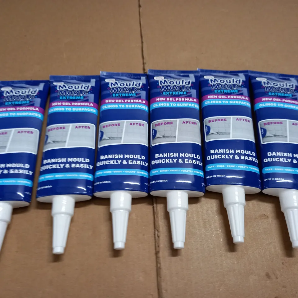 LOT OF 6 120G MOULD MAGIC EXTREME TUBES