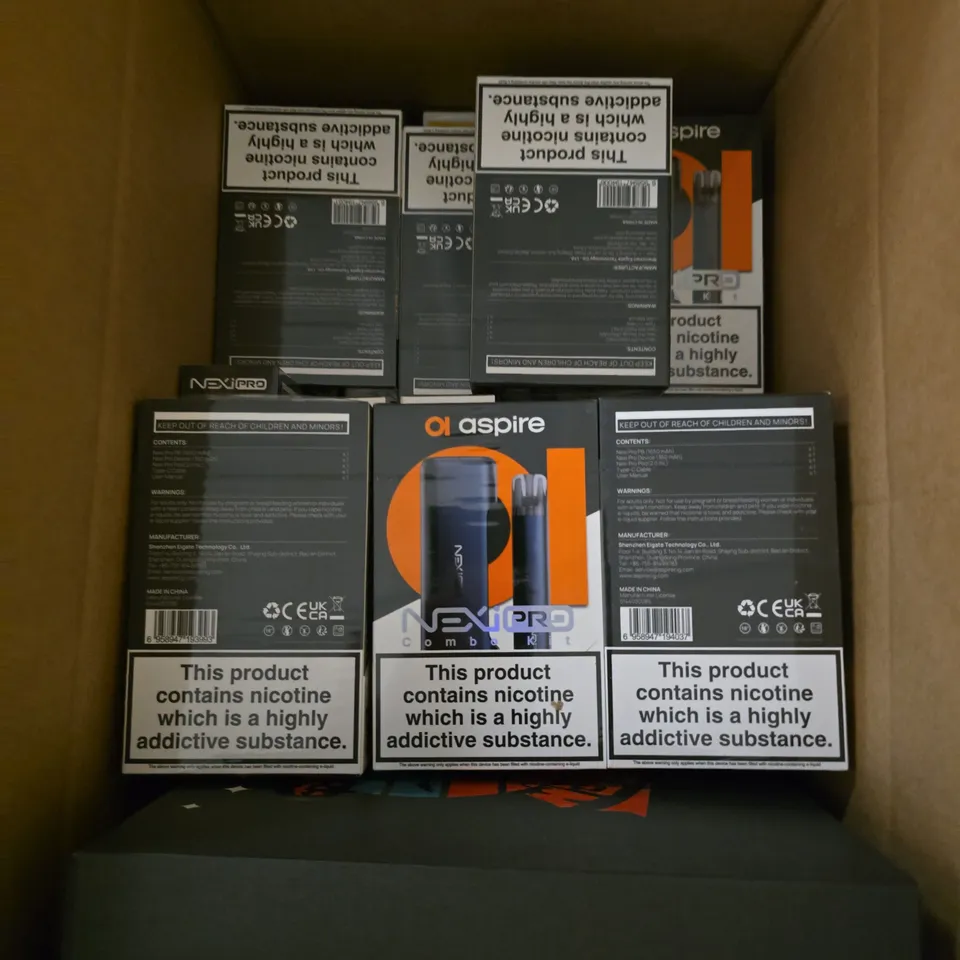 APPROXIMATELY 15 ASSORTED E-CIGARETTE PRODUCTS TO INCLUDE - ASPIRE, GEEKVAPE ETC 