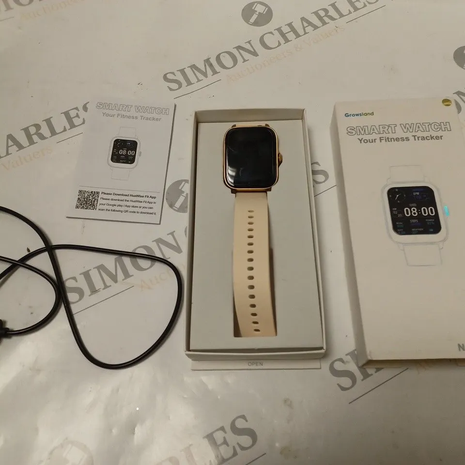 BOXED GROWSLAND FITNESS TRACKER SMART WATCH - MODEL Y20GT - WITH USB CABLE AND MANUAL