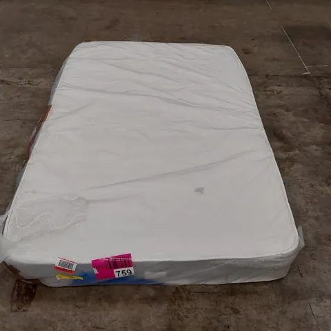 BAGGED HYBRID MEMORY NATURAL OPEN COIL SMALL DOUBLE MATTRESS 