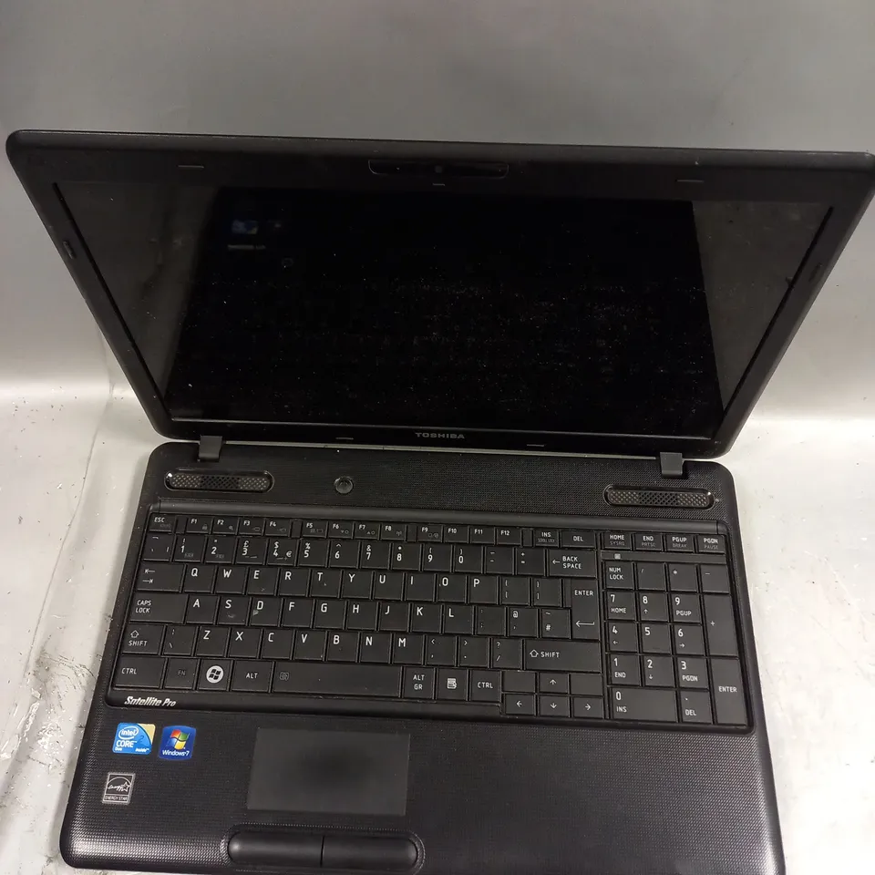 TOSHIBA SATELLITE PRO C660 LAPTOP IN BLACK