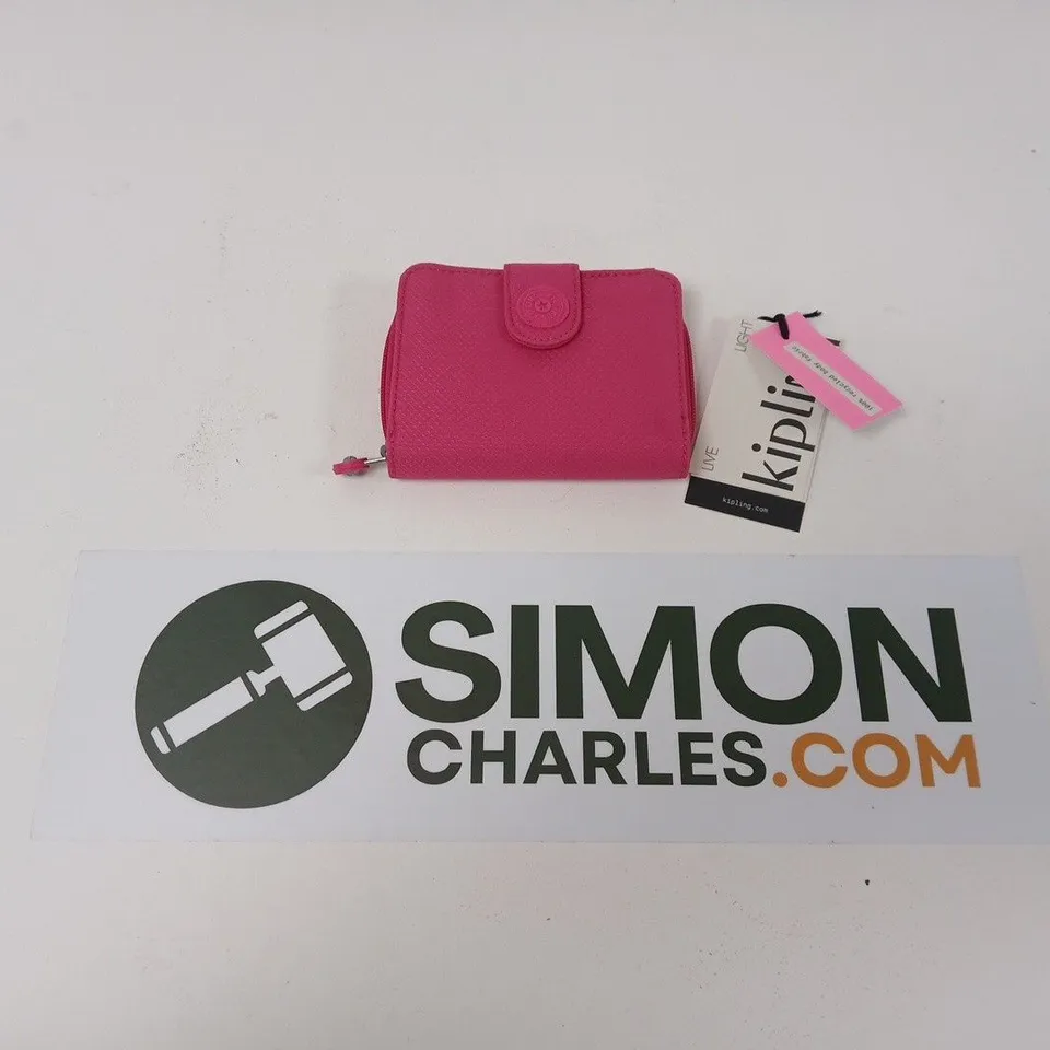 KIPLING PREMIUM NEW MONEY PURSE - RIPSTOP PINK 