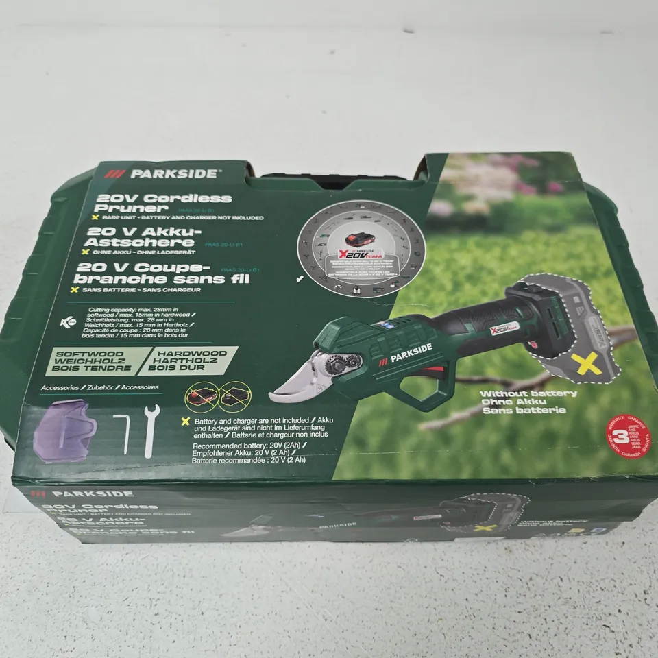 PARKSIDE 20V CORDLESS PRUNER (BATTERY & CHARGER NOT INCLUDED)