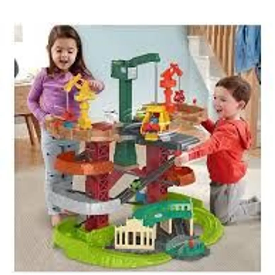 BOXED THOMAS & FRIENDS TRAINS & CRANES SUPER TOWER TRACK SET RRP £99.99