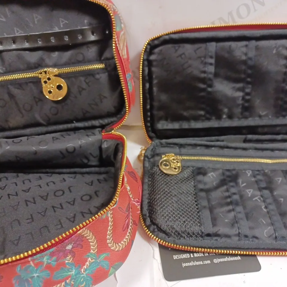 BOX OF APPROX 30 ASSORTED STYLES OF JOANA FULANA GOLDEN TASSEL PREMIUM COLLECTION RED STORAGE BAGS