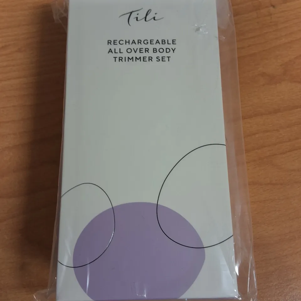 LOT OF 30 BRAND NEW TILI RECHARGABLE ALL OVER BODY TRIMMERS SETS