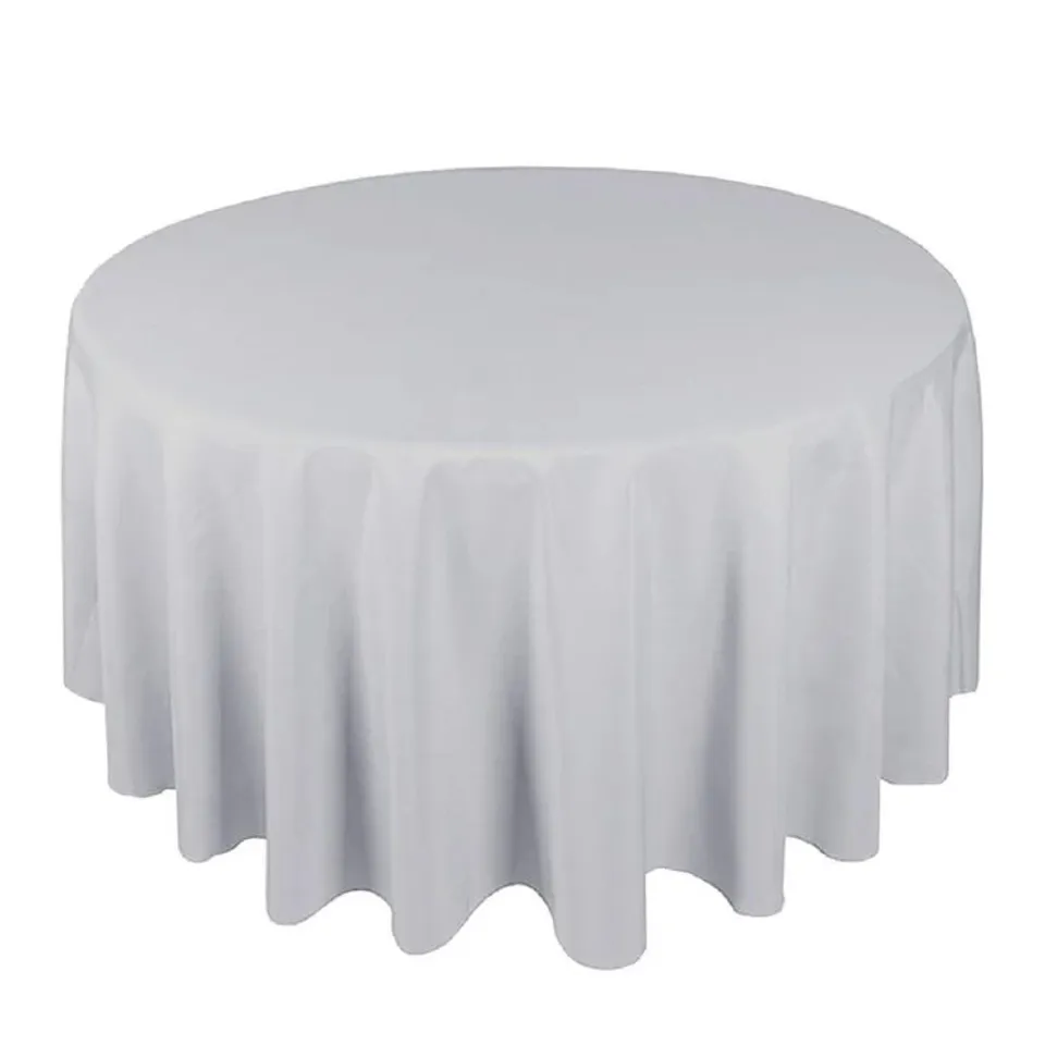 BAGGED USRY POLYESTER ROUND TABLECLOTH