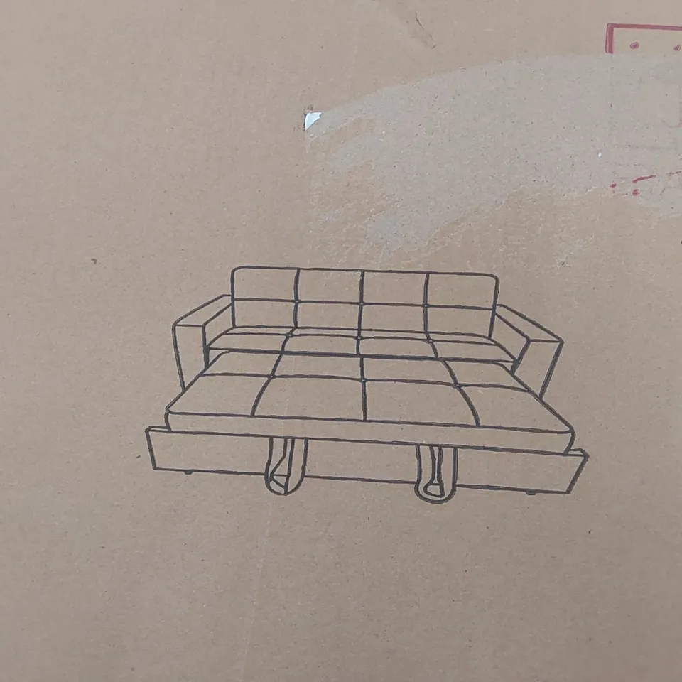 BOXED OTTO SOFA BED - GREY (INCOMPLETE, BOX 1 OF 2 ONLY)