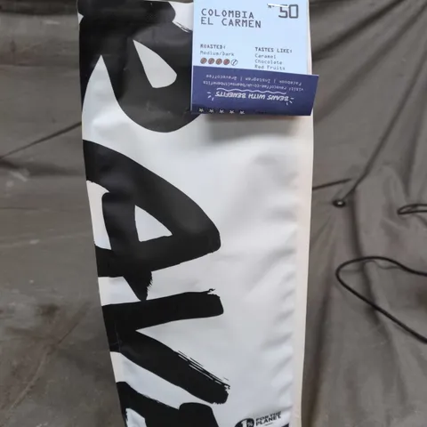 RAVE COLOMBIA EL CARMEN ROASTED COFFEE – MEDIUM/DARK ROAST, SEALED BAG 1KG