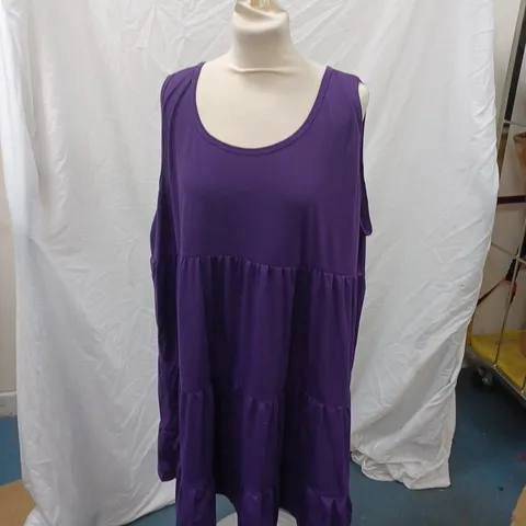 PURPLE SLEEVELESS DRESS SIZE 2XL