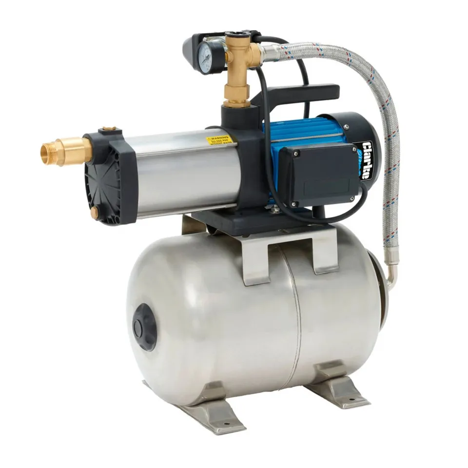 BOXED CLARKE CBT1400SS 1" 1650W 90LPM 50M HEAD STAINLESS STEEL BOOSTER PUMP (230V)