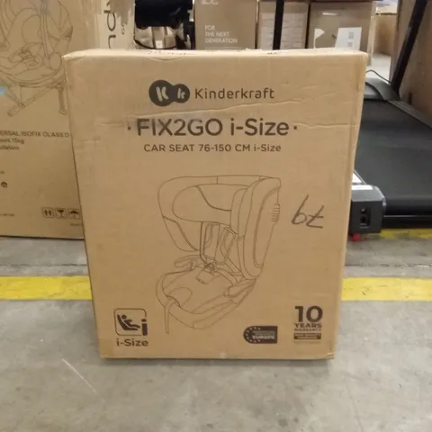 BOXED KINDERKRAFT FIX2GO I-SIZE CAR SEAT