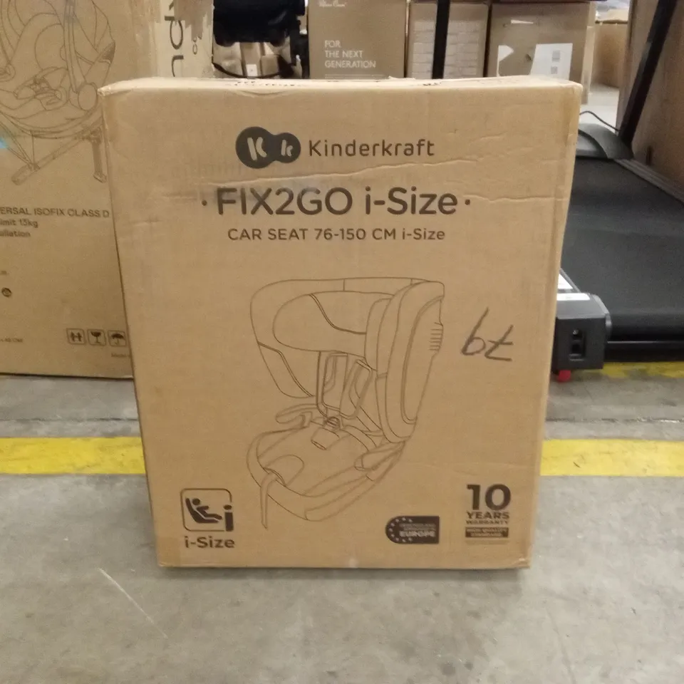BOXED KINDERKRAFT FIX2GO I-SIZE CAR SEAT