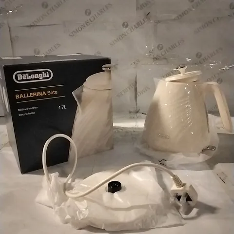 BOXED DELONGHI BALLERINA SETA ELECTRIC KETTLE 1.7L 