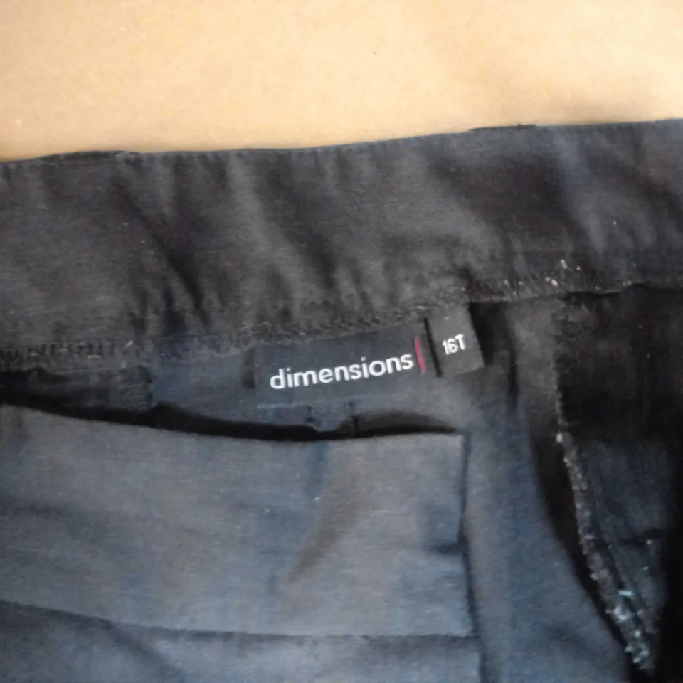 DIMENSIONS BLACK `MCDONALDS` TROUSER - SIZE 16T