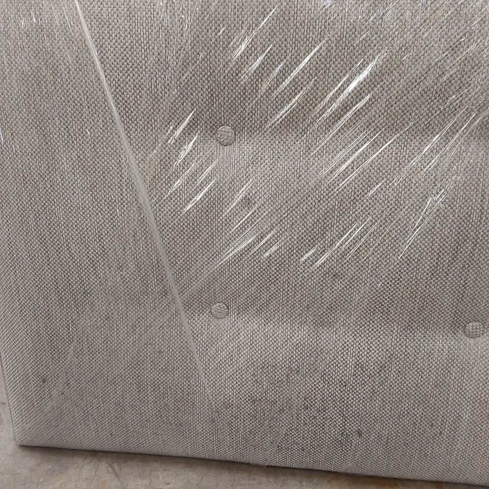 BAGGED DESIGNER 135cm DOUBLE SIZE FABRIC UPHOLSTERED HEADBOARD 