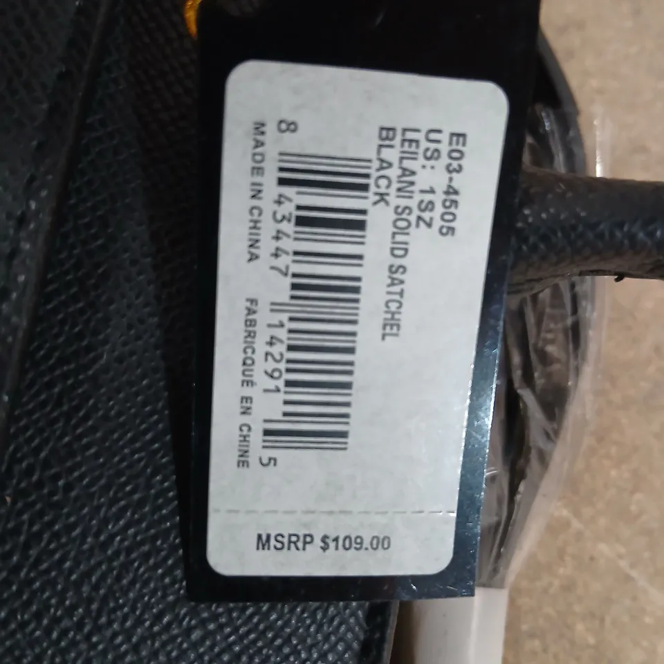 BEBE BLACK HANDBAG WITH GOLD LOGO HARDWARE