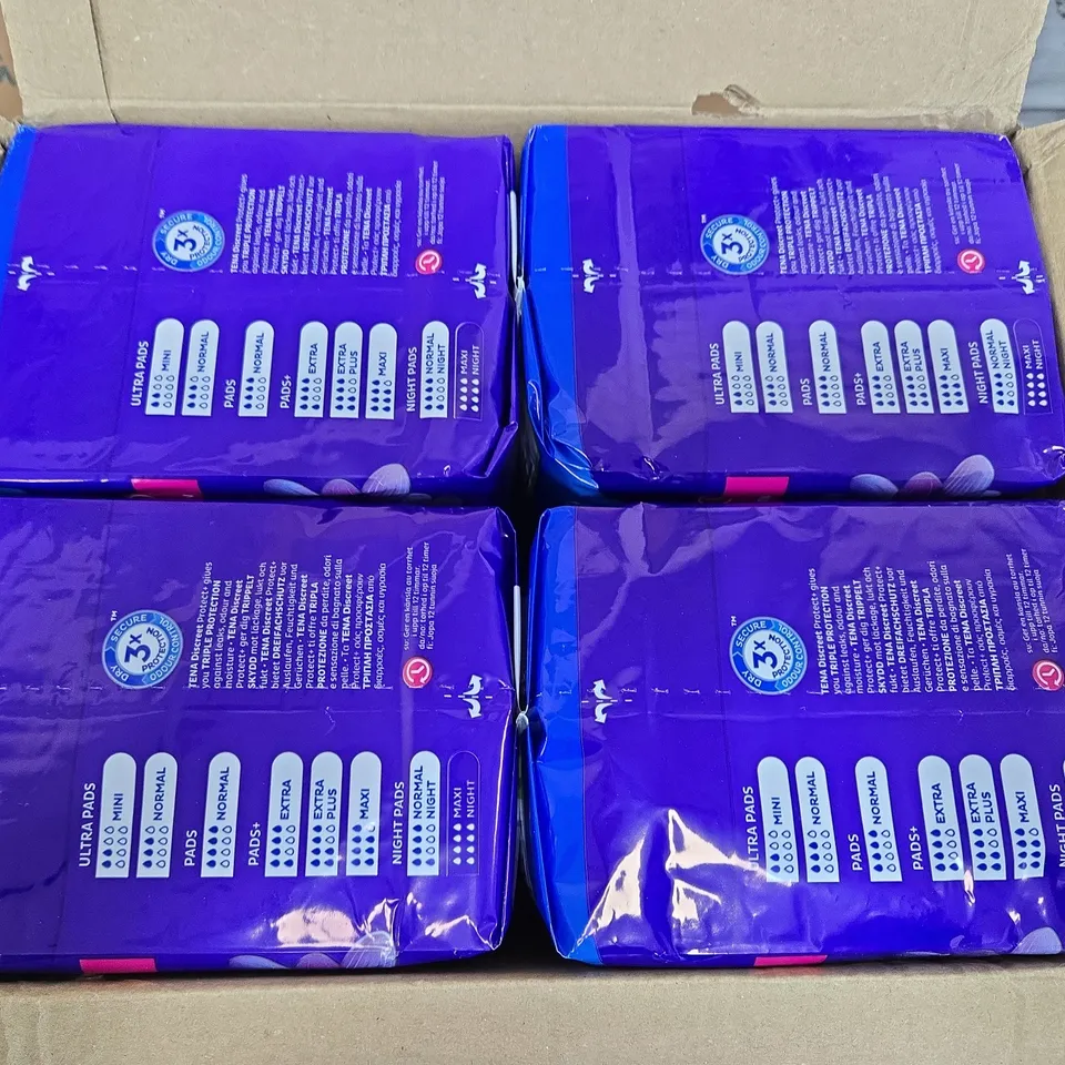 8 PACKS OF TENA NIGHT PADS (6 PER PACK)