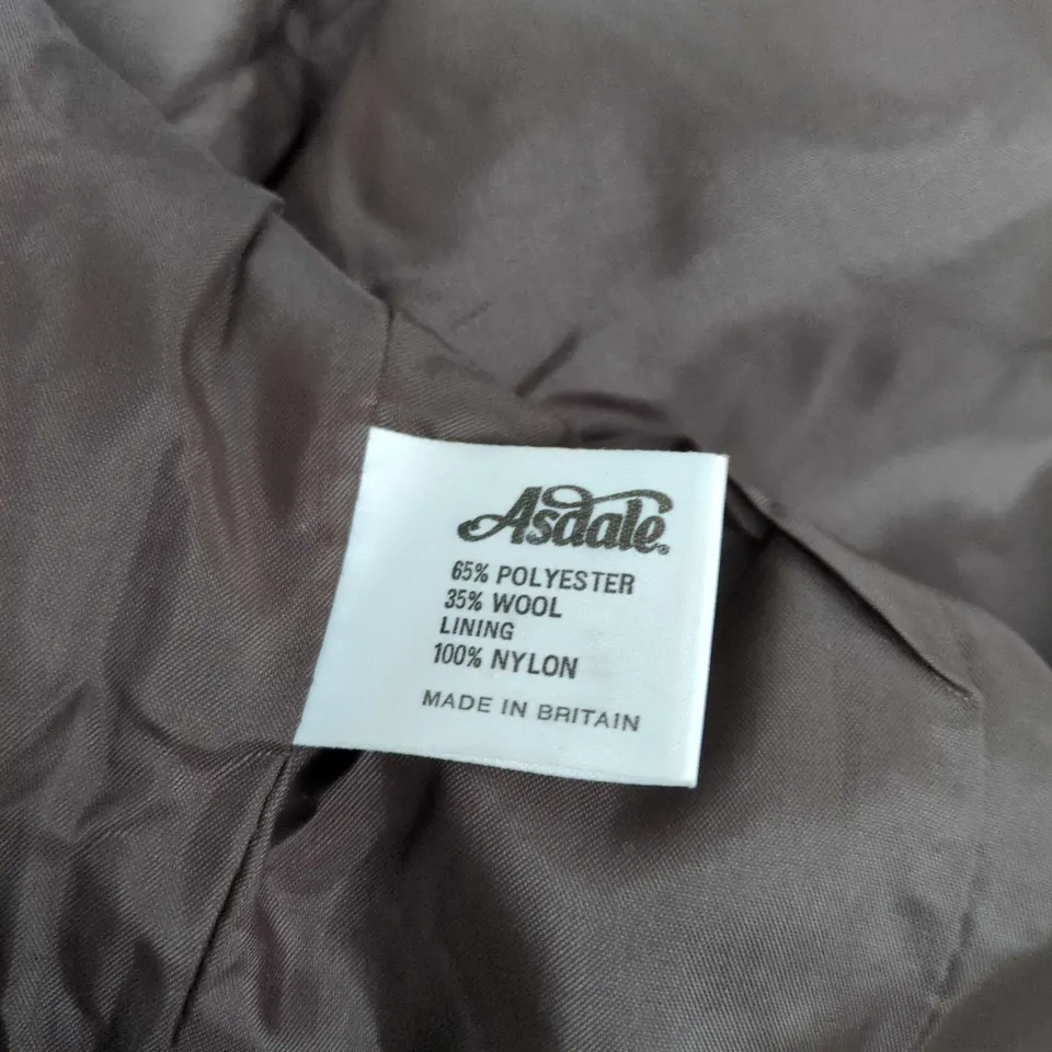 ASDALE BLAZER JACKET IN BROWN UK 12