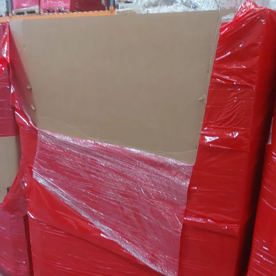 PALLET CONTAINING A LARGE QUANTITY OF ASSORTED ITEMS INCLUDING: RICHBABY PRAM, LARGE RUG, KIDS SCOOTER, ANFILANK TOASTER