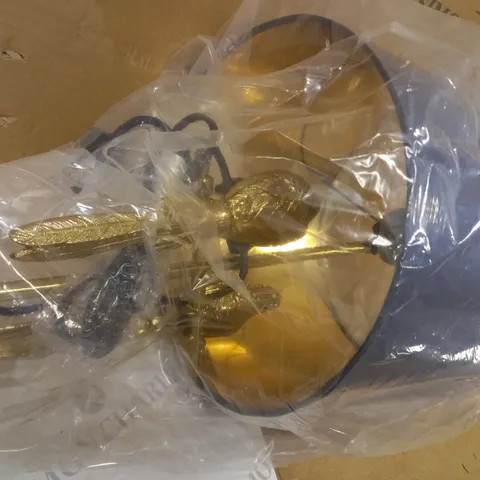 ALISON CORK DOUBLE PARROT DETAIL TABLE LAMP GOLD DUO