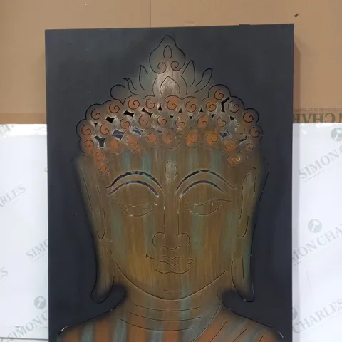 INNOVATORS SOLAR LED PEACEFUL BUDDHA WALL DECOR