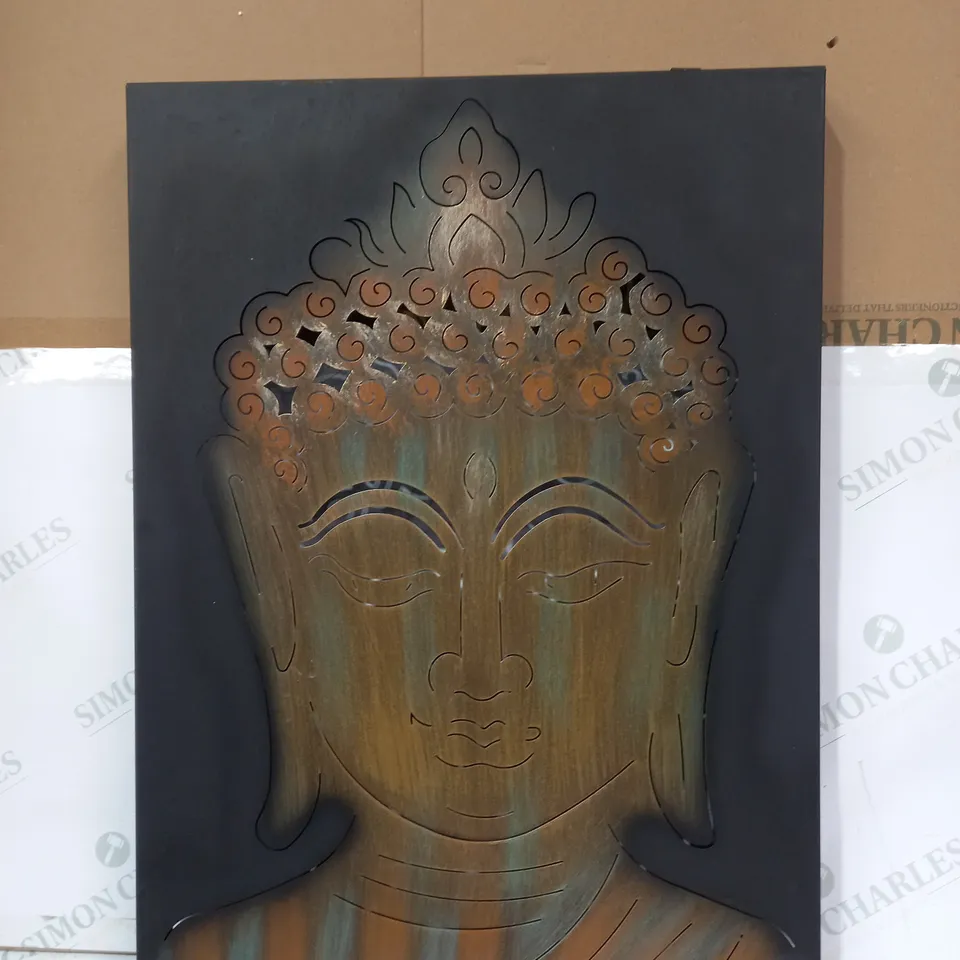 INNOVATORS SOLAR LED PEACEFUL BUDDHA WALL DECOR