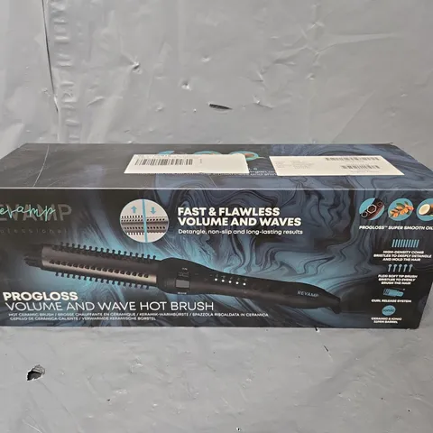 BOXED REVAMP PROGLOSS VOLUME AND WAVE HOT BRUSH BR-1350-GB