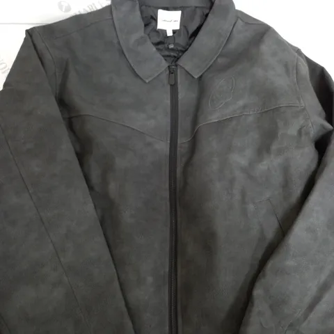 SISTERS & SEEKERS BLACK JACKET BUCKS VEGAN LEATHER - MEDIUM