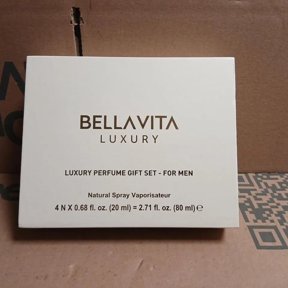 BOXED BELLAVITA LUXURY PERFUME GIFT SET FOR MEN 4 X 20ML