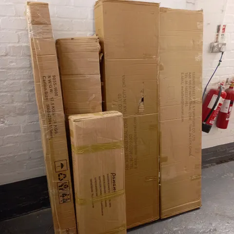 LOT OF 5 ASSORTED BOXED FURNITURE ITEMS / COLLECTION ONLY