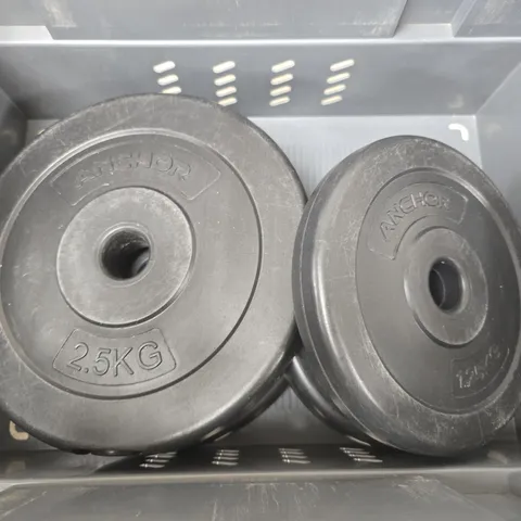 4 ANCHOR WEIGHT PLATES (1.25KG & 2.5KG)