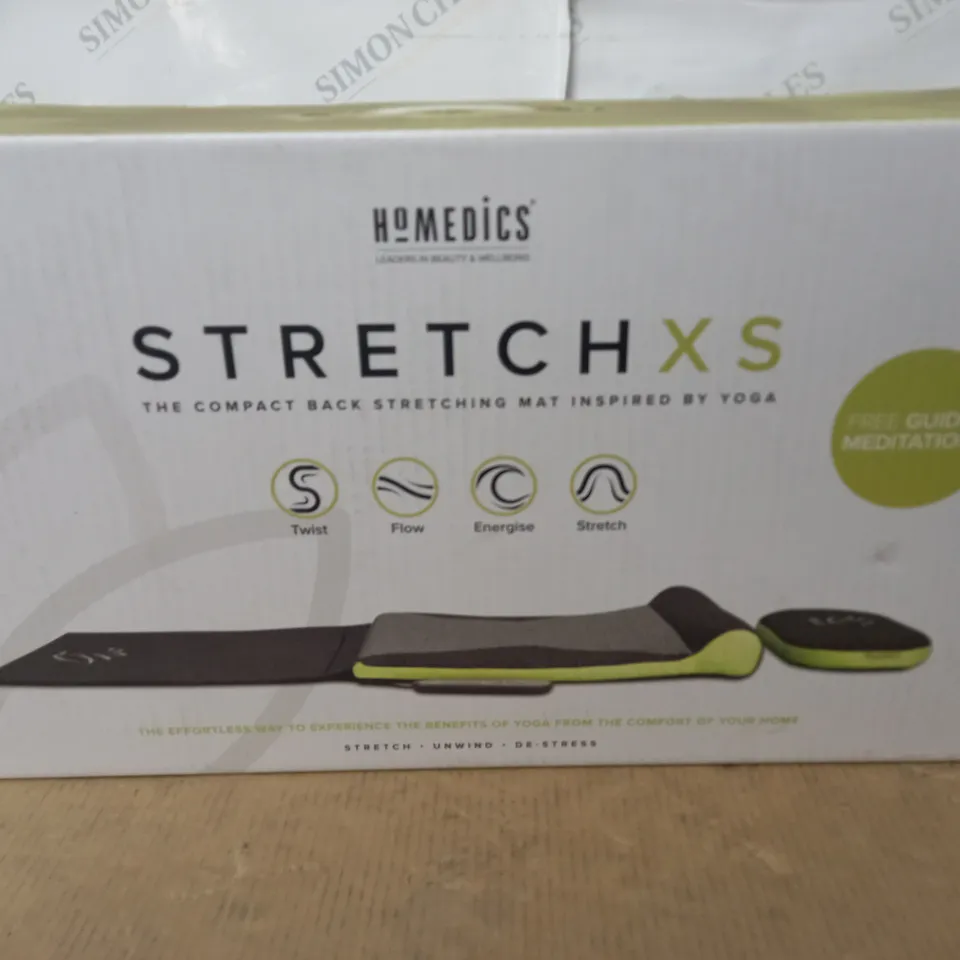 LOT OF 4 BOXED AS NEW HOMEDICS STRETCH XS BACK STRETCHING MATS