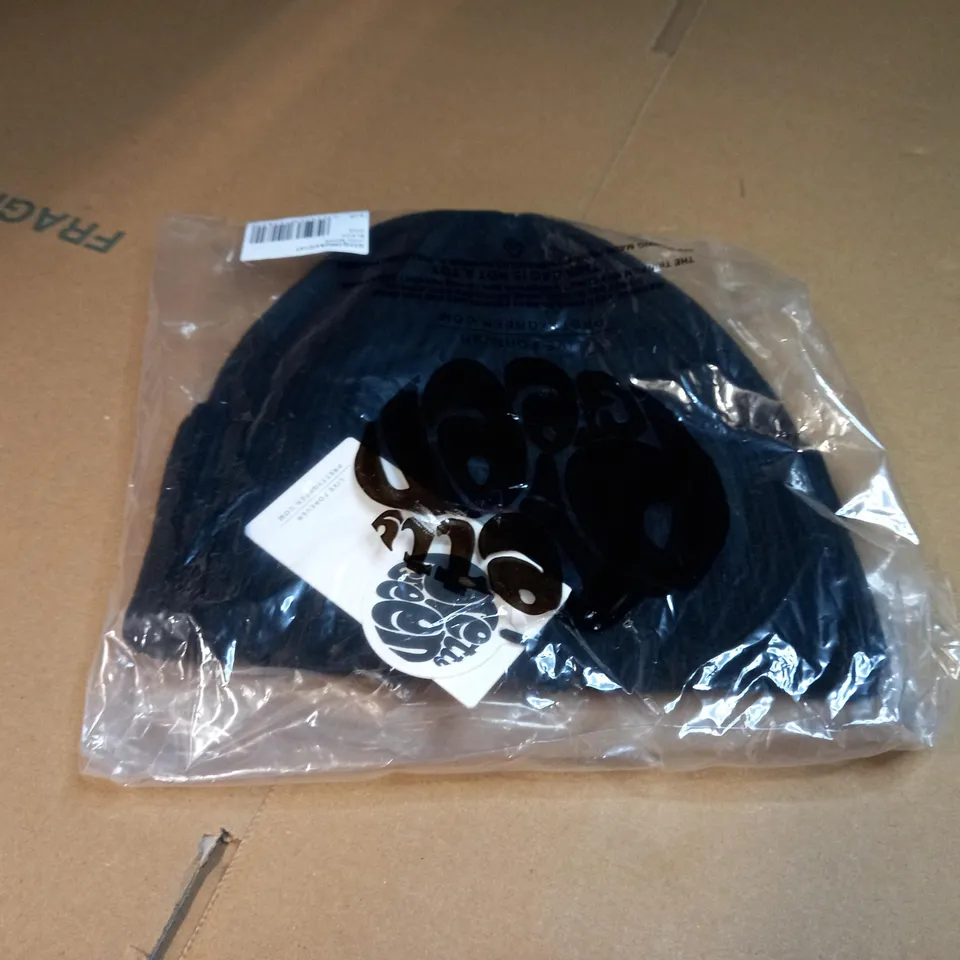 PACKAGED PRETTYGREEN BLACK/LOGO BEANIE - ONESIZE