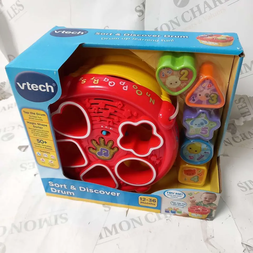 BRAND NEW BOXED VTECH SORT AND DISCOVER DRUM