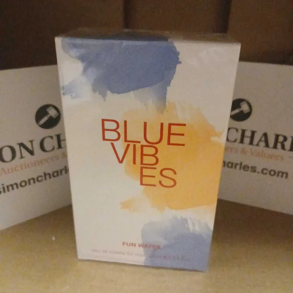 BOXED AND SEALED BLUE VIBES FUN WATER EAU DE TOILETTE 100ML
