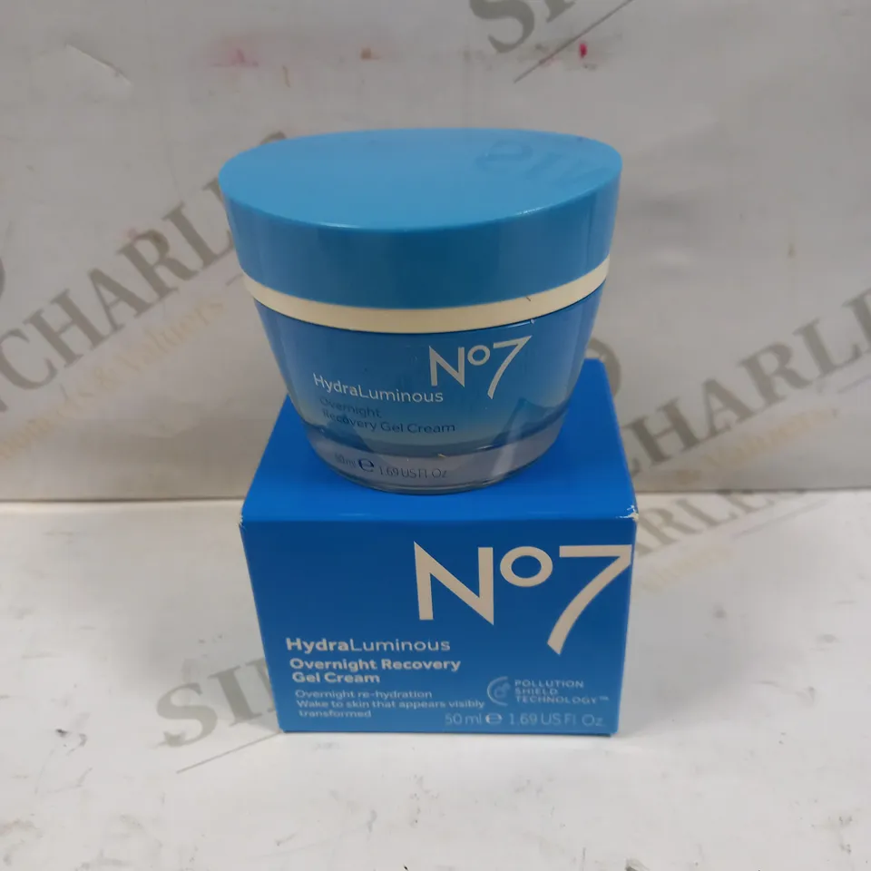 NO7 HYDRA LUMINOUS OVERNIGHT RECOVERY GEL CREAM - 50ML