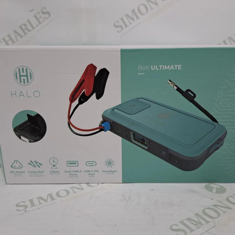 BOXED HALO BOLT ULTIMATE MAINS JUMP STARTER - MINT