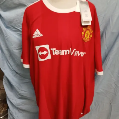 MANCHESTER UNITED FC SIGNED RONALDO 7 21/22 HOME JERSEY - 2XL