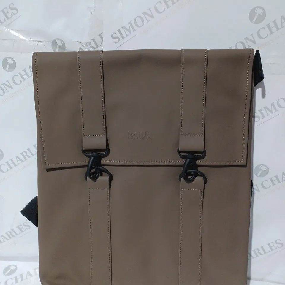 RAIN MSN BROWN WOOD BACKPACK