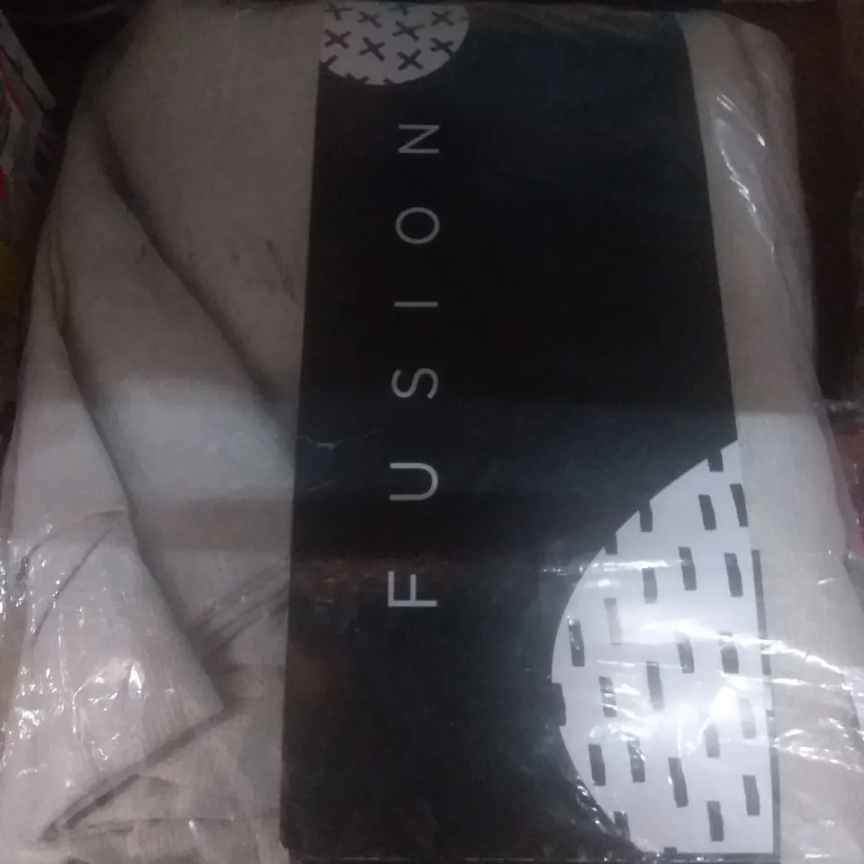 EYELET NATURAL STRATA CURTAINS