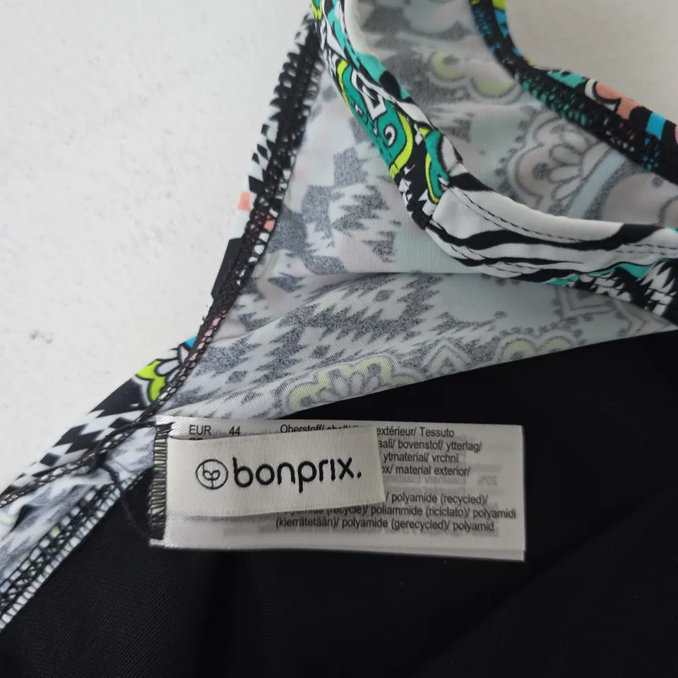 BONPRIX SWIMDRESS BLACK MULTI SIZE 18