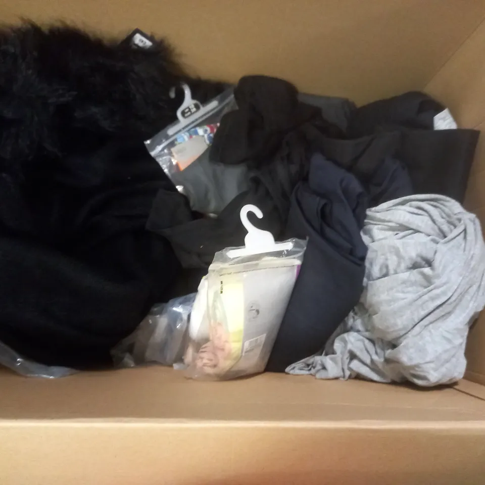 APPROXIMATELY 15 CLOTHING ITEMS TO INCLUDE TROUSERS, DRESSES AND UNDERWEAR ASSORTED SIZES AND COLOURS