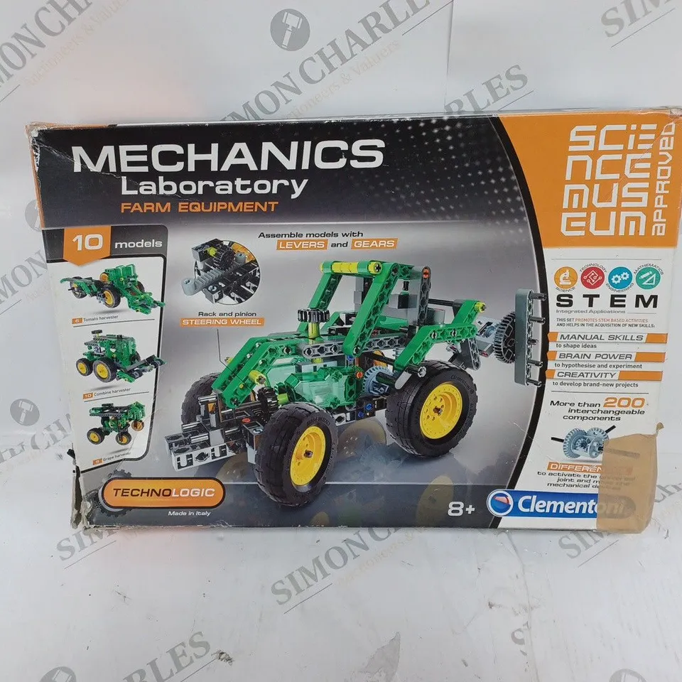 MECHANICS LABORATORY FARM EQUITMENT AGES 8+