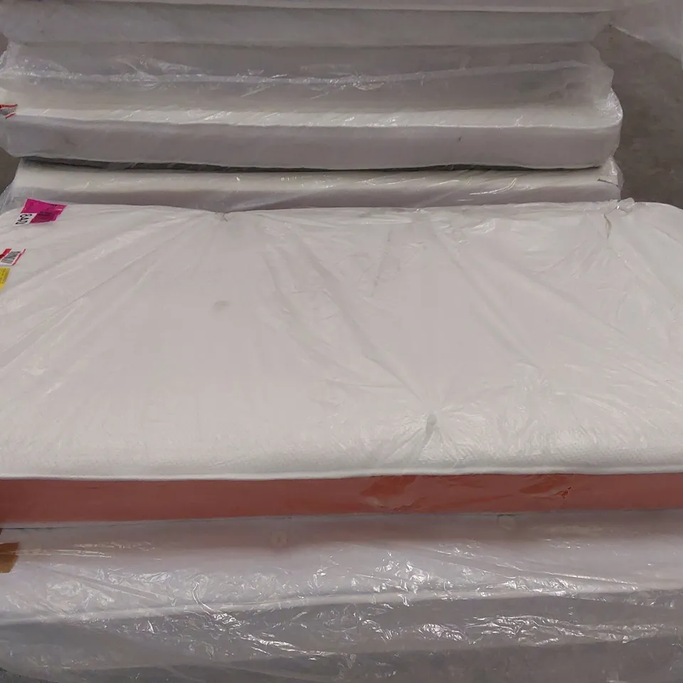 QUALITY BAGGED KALAMATH 3FT SINGLE KIDS SPRUNG OPEN COIL MEMORY FOAM MATTRESS 