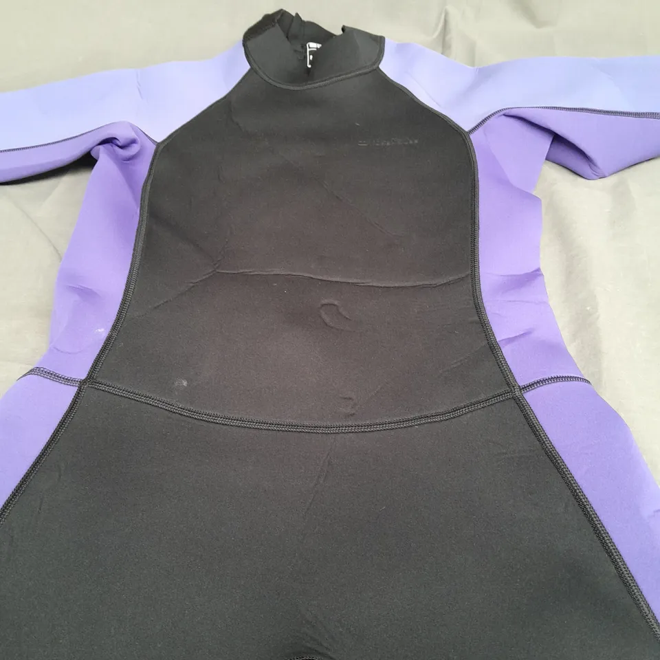 MOUNTAIN WAREHOUSE SHORTY WOMENS WETSUIT IN BLACK & PURPLE - UK 12-14