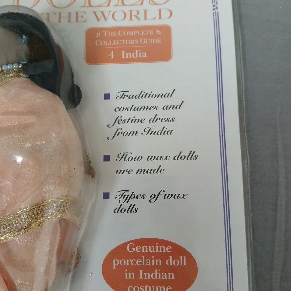 LOT OF 2 DOLLS OF THE WORLD PORCELAIN DOLLS – INDIA & PERU COSTUMES