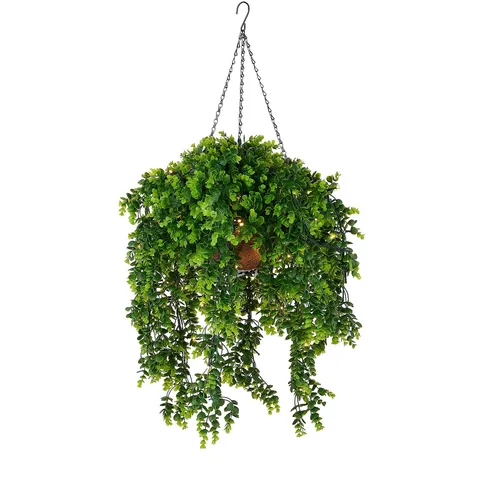 GARDEN STORIES IN BLOOM PRE- LIT HANGING BASKET